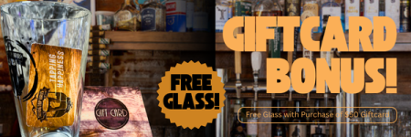 Tahoe Tap Haus, Free Pint Glass with $50 Gift Card Purchase