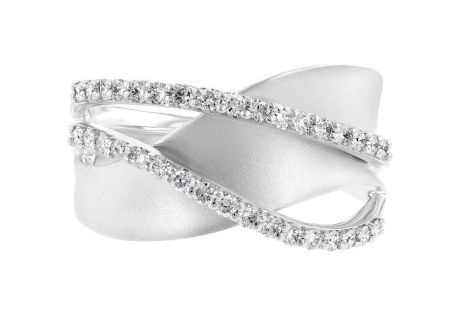 Bluestone Jewelry, 14 Karat White Gold Diamond Ring