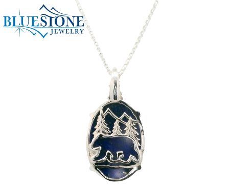 Bluestone Jewelry, Lake Tahoe Reversable Bear Pendant