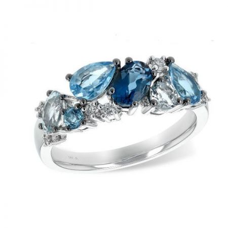 Bluestone Collection Ring with Diamonds. | Bluestone Jewelry | Lake ...