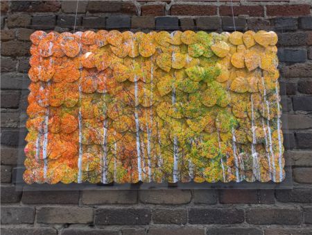 Bluestone Jewelry, "Aspen Palette" Photography on reclaimed aluminum - 26" x 42"