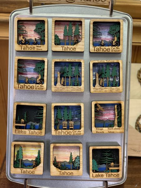 The Robin's Nest Lake Tahoe, Tahoe Wooden Magnets