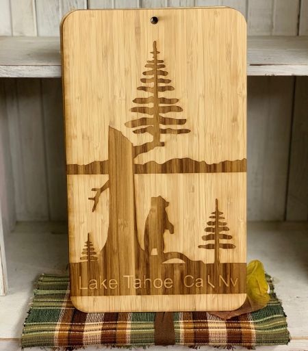 The Robin's Nest Lake Tahoe, Handmade Lake Tahoe Cutting Board