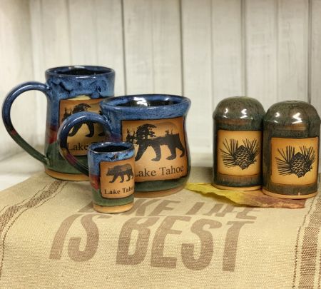 The Robin's Nest Lake Tahoe, Handcrafted Azul Kitchenware
