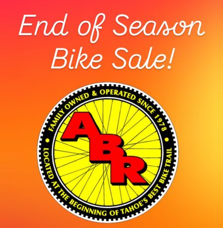 Anderson's Bicycle Rental, End of Season Bike Sale