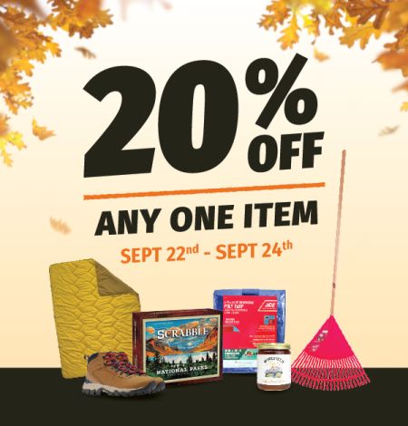 Mountain Hardware & Sports, 20% Off Any One Item