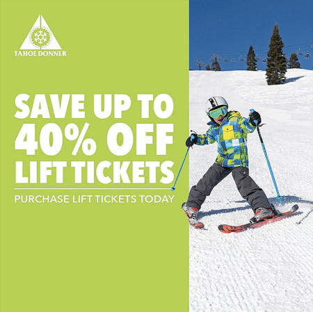 Tahoe Donner, Up to 40% off Lift Tickets