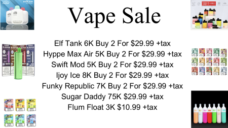 Dart Beverage Center, Vape Sale: Buy Two at Discounted Prices