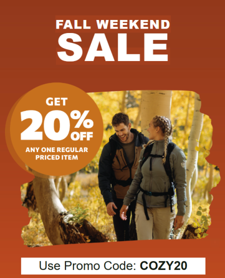 Mountain Hardware & Sports, Fall Weekend Sale