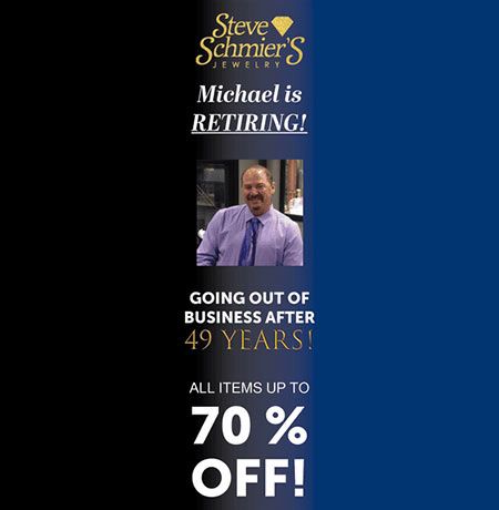 Steve Schmier's Jewelry, Closing Sale: Up to 70% Off All Inventory