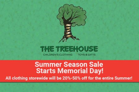 The Tree House, Summer Season Clothing Sale!