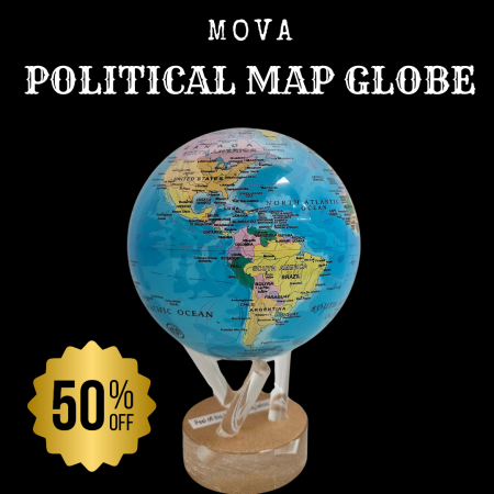 Potlatch Lake Tahoe, 50% Off Political Map Globe