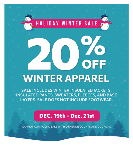 Mountain Hardware & Sports, Holiday Winter Sale: 20% off Winter Apparel