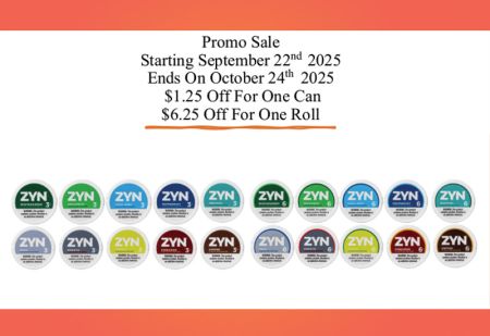 Dart Beverage Center, Zyn Promo Sale
