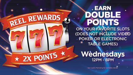 Grand Lodge Casino, Earn 2X Slot Points
