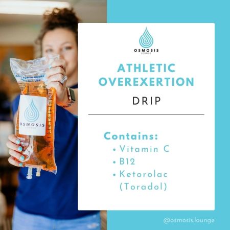 Osmosis Lounge Tahoe, Athletic Overexertion IV Therapy Drip
