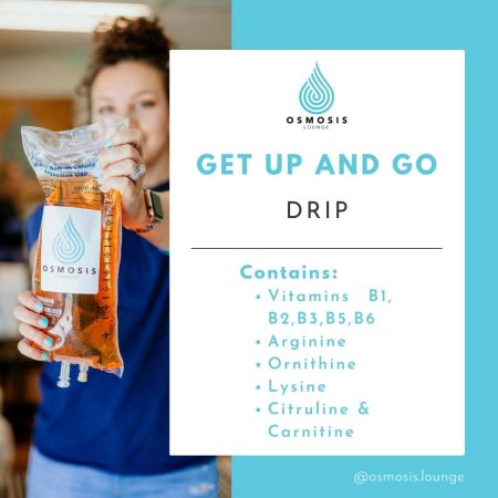 Osmosis Lounge Tahoe, Get Up And Go IV Therapy Drip