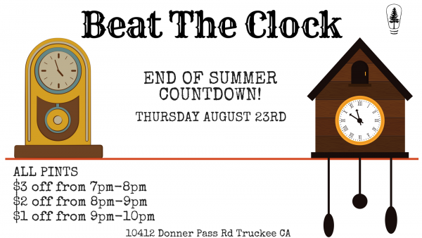 Beat The Clock Philosophy Restaurant Lake Tahoe Events