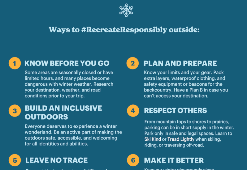 Recreate Responsibly Winter Tips 